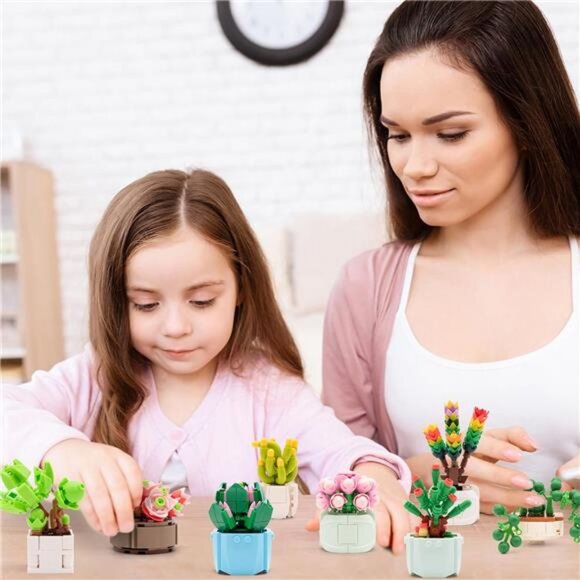 12 Flowers Succulents Building Set for Adults,Succulents Botanical Collection - Picture 6 of 7